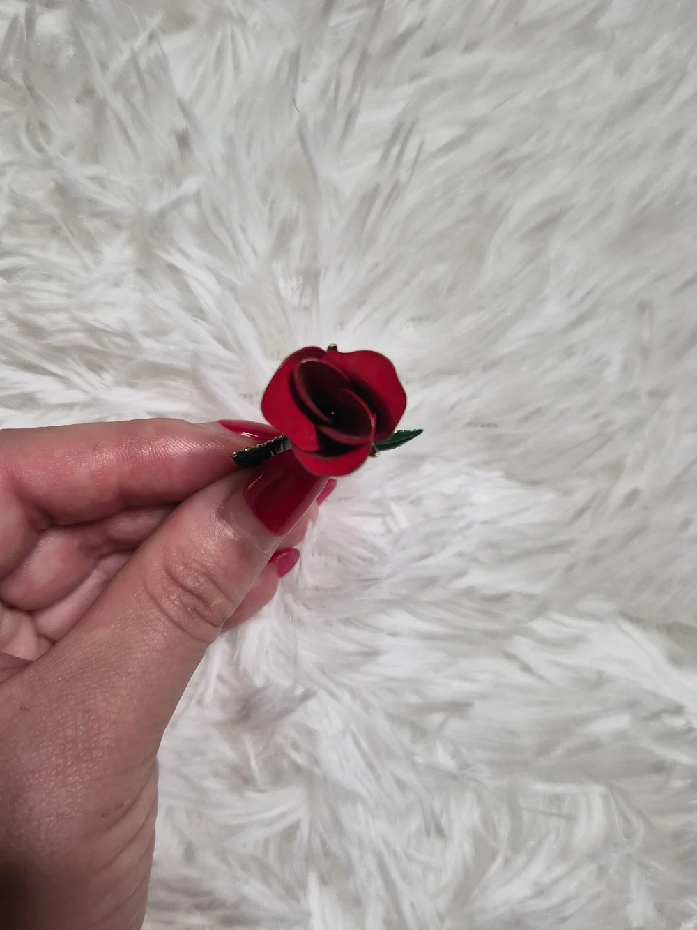 Vintage rose brooch